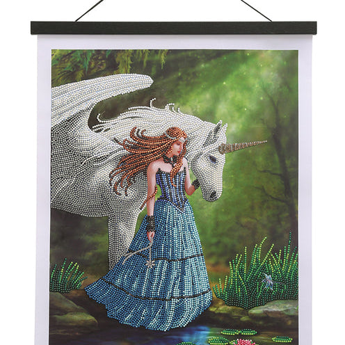 ENCHANTED POOL CRYSTAL ART SCROLL KIT CW-14754