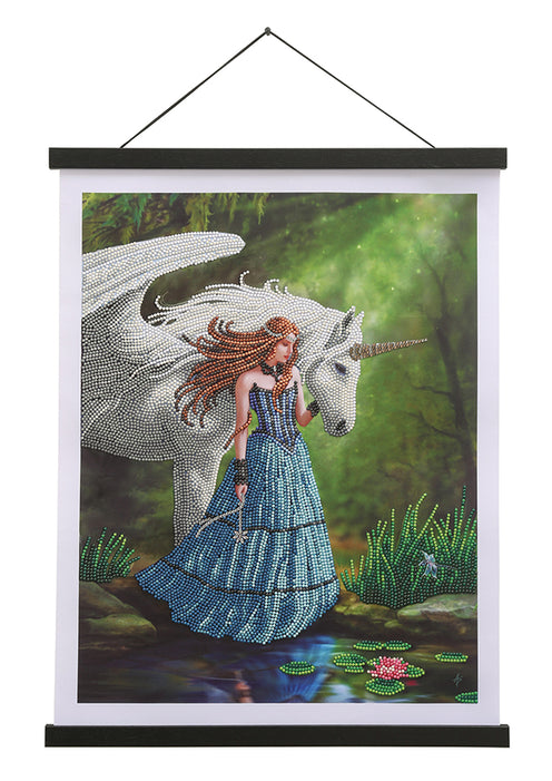 ENCHANTED POOL CRYSTAL ART SCROLL KIT CW-14754