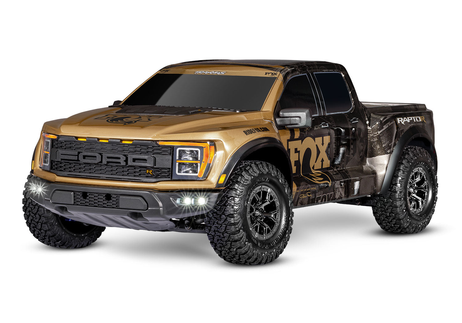 Traxxas Ford Raptor R 4X4 Ultimate Foxse RC Vehicle (1/10) - Gold 101177-4-FOXSE CW-14763