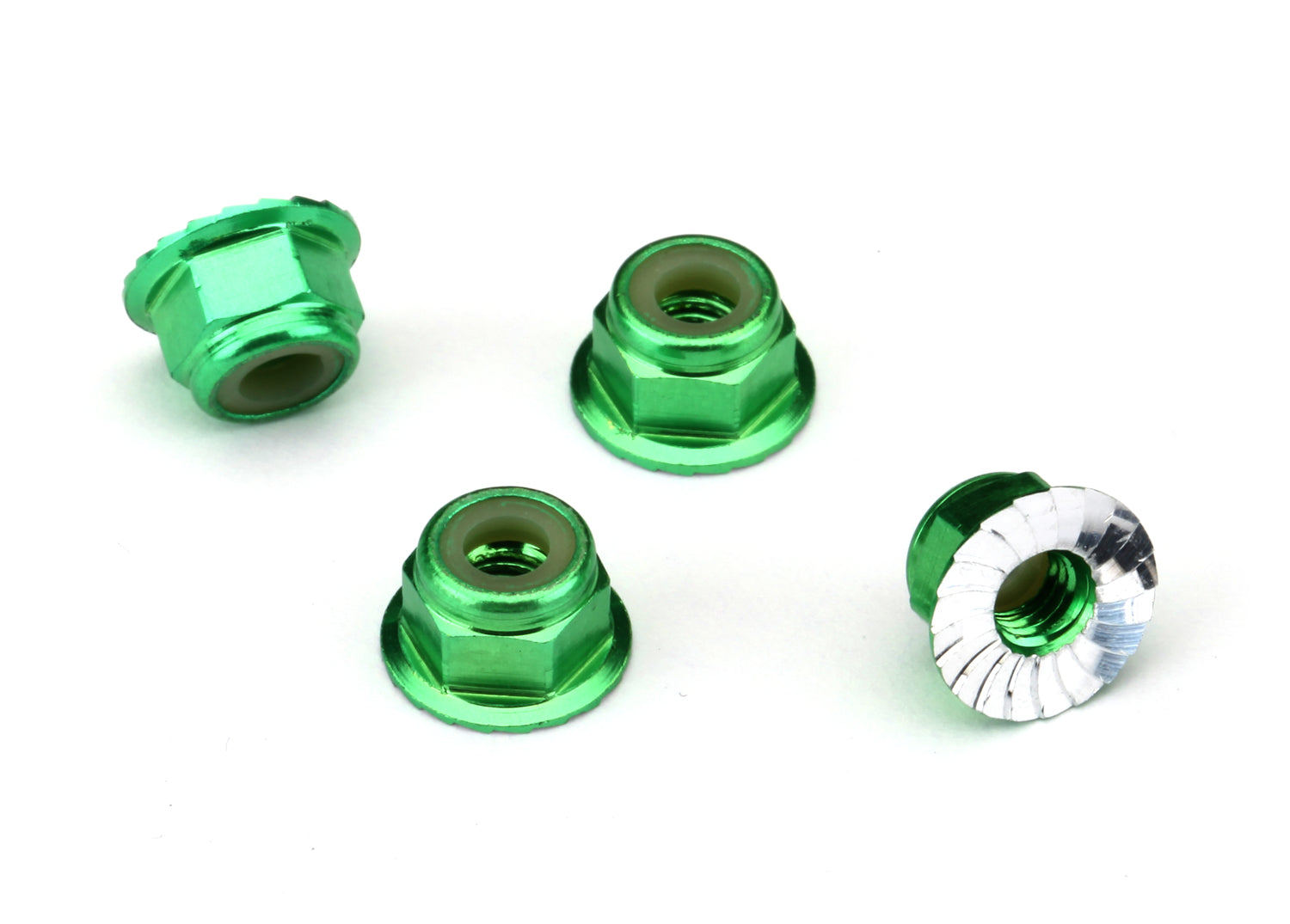 4Mm Green Aluminum Lock Nuts (4) 1747G CW-14779