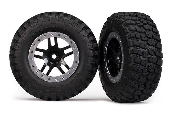 Sct Black & Satin Chrome Wheels & Bfgoodrich Tires (2) 5883 CW-14815