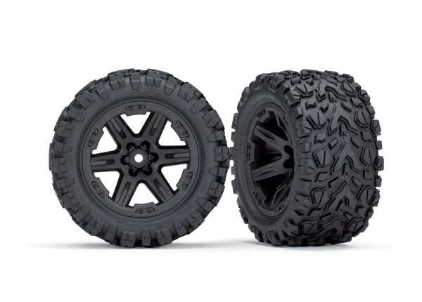 Rxt 2.8" Black Wheels & Talon Ext Tires (2) 6773 CW-14821