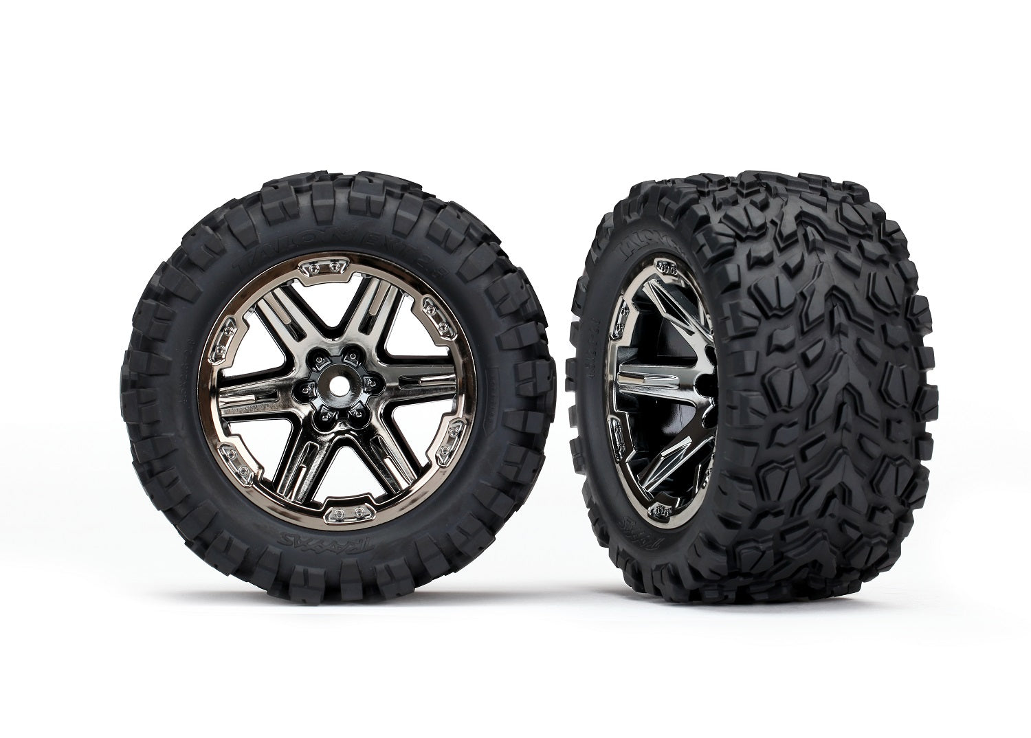 Rxt 2.8" Black Chrome Wheels & Talon Ext Tires (2) 6773X CW-14823