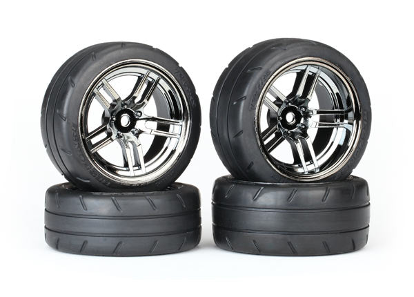 1.9" Black Chrome Wheels & Response Tires (4) 8375 CW-14838