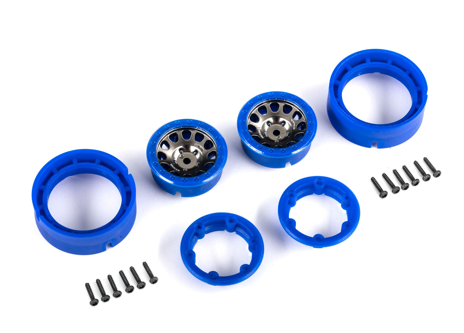 Satin Black Chrome 1.0" Method Beadlock Wheels (2) 9781-Blkbl CW-14851