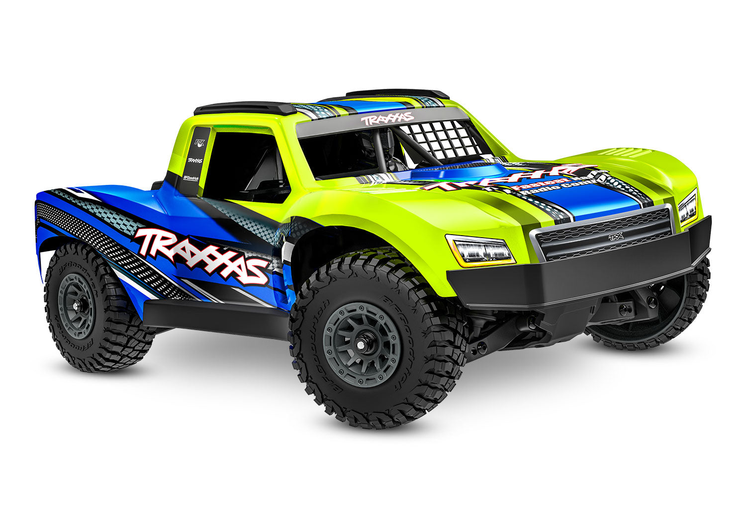 Traxxas Mini Slash 4X4 RC Vehicle W/ Battery - Yellow/ Blue (108164-1-YLW) CW-14916_1