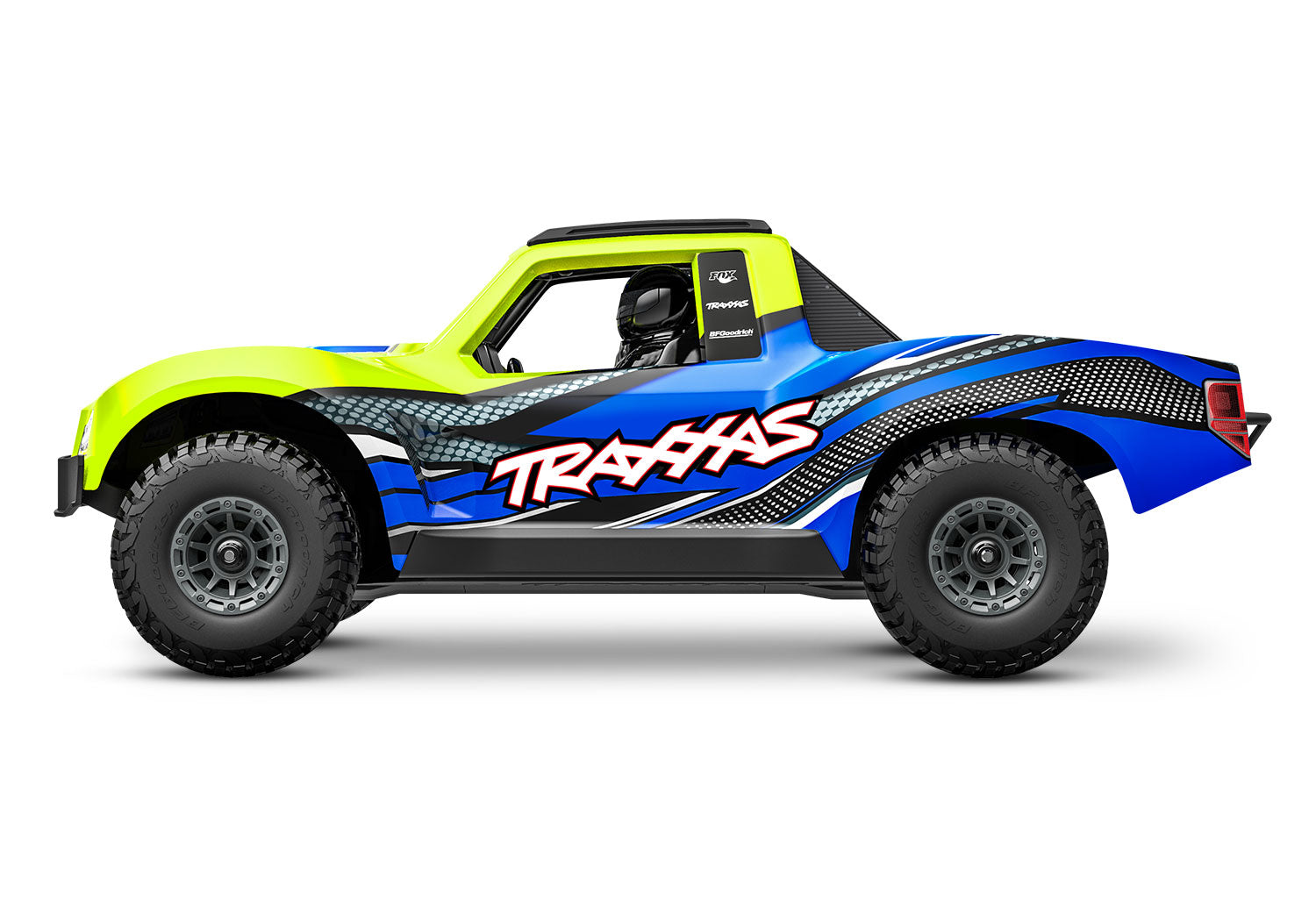 Traxxas Mini Slash 4X4 RC Vehicle W/ Battery - Yellow/ Blue (108164-1-YLW) CW-14916_4
