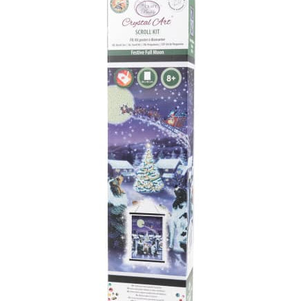 Festive Full Moon Crystal Art Scroll Kit CW-15054_1