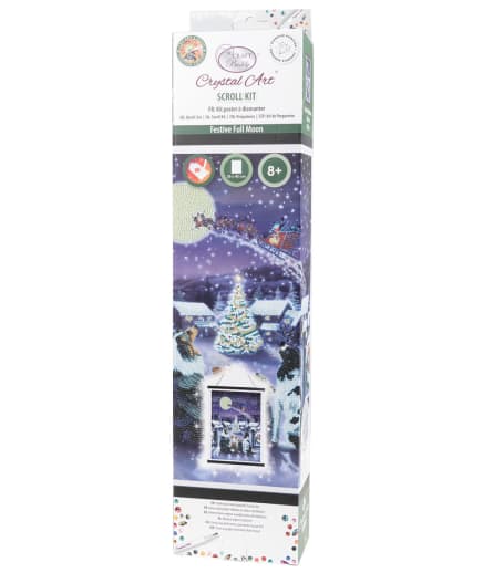 Festive Full Moon Crystal Art Scroll Kit CW-15054_1