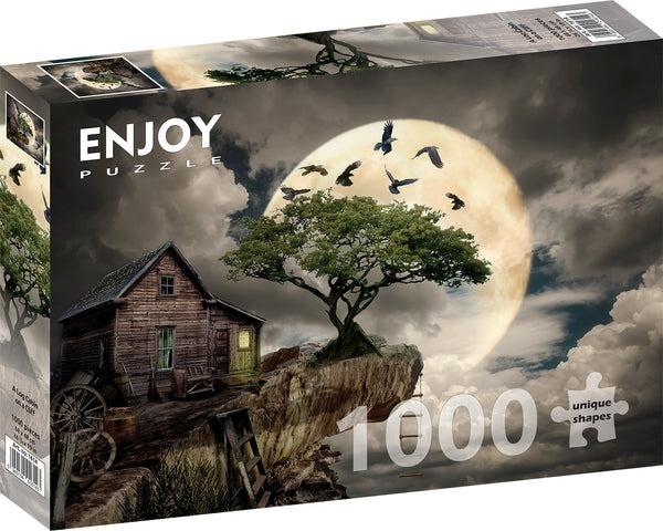 A Log Cabin On A Cliff 1000 Piece Jigsaw Puzzle - Enjoy CW-15067