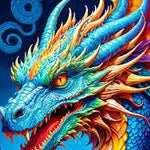 Blue Dragon 1000 Piece Jigsaw Puzzle - Enjoy CW-15070