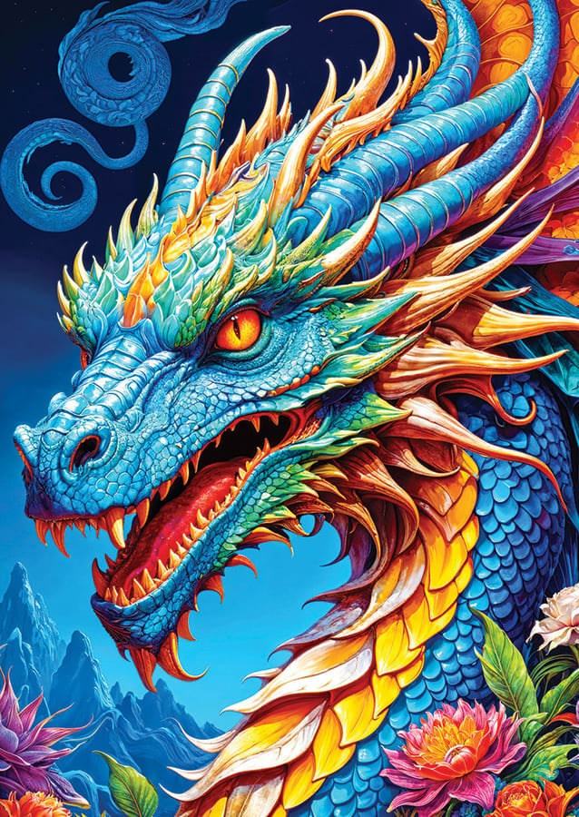 Blue Dragon 1000 Piece Jigsaw Puzzle - Enjoy CW-15070_cf90a7a9-1d04-4114-8265-c5efda6ba885