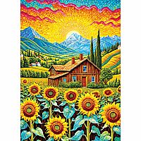 Sunflower House 1000 Piece Jigsaw Puzzle - Enjoy CW-15071