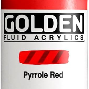 Fluid Acrylic Paint Pyrrole Red 1Oz CW-15099