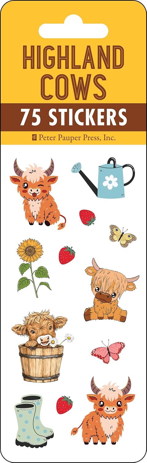 Highland Cows Stickers 80 CW-15108