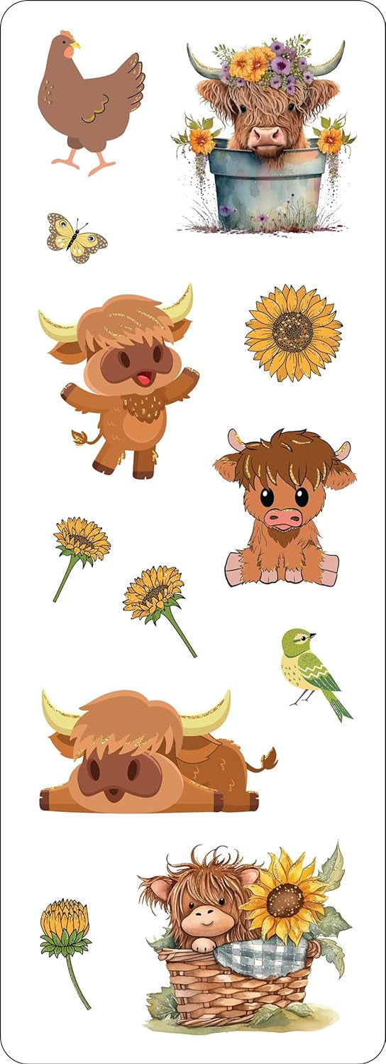 Highland Cows Stickers 80 CW-15108_3
