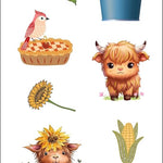 Highland Cows Stickers 80 CW-15108_6