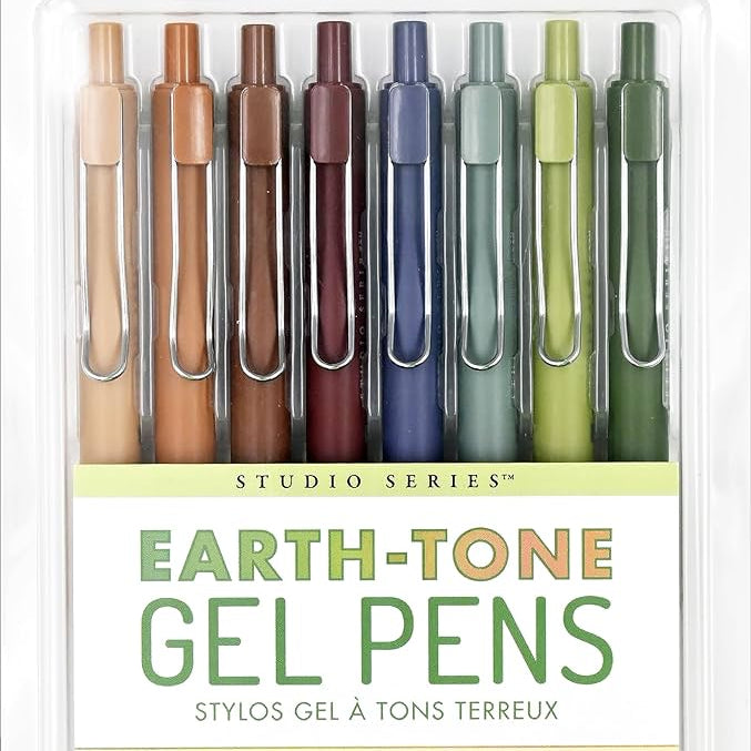 Earth-Tone Gel Pens (8) 40 CW-15145