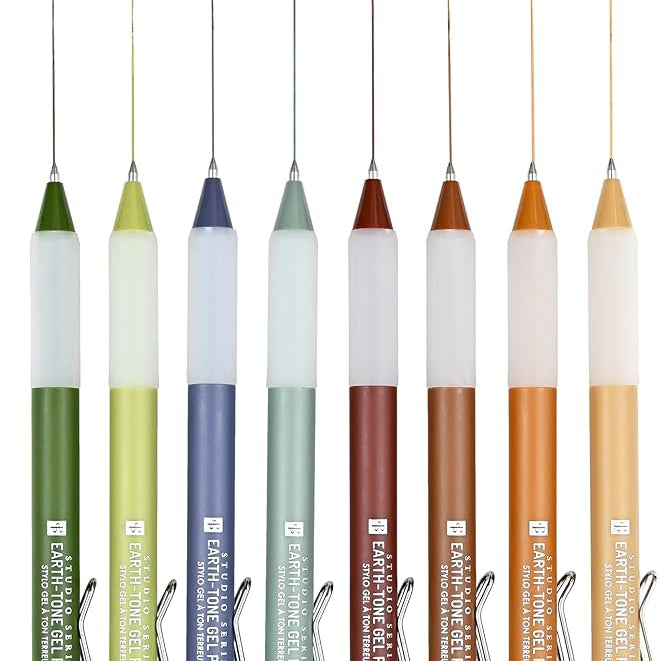 Earth-Tone Gel Pens (8) 40 CW-15145_5f424570-d930-486e-b85c-5a288aecd2c1