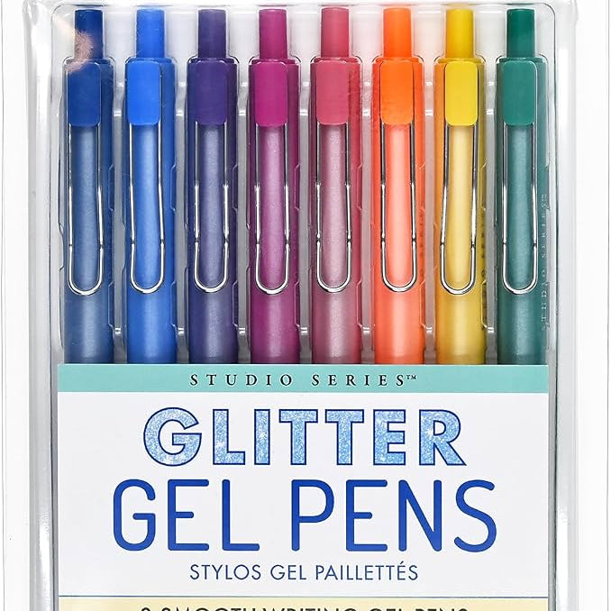 Glitter Gel Pens (8) 40 CW-15146