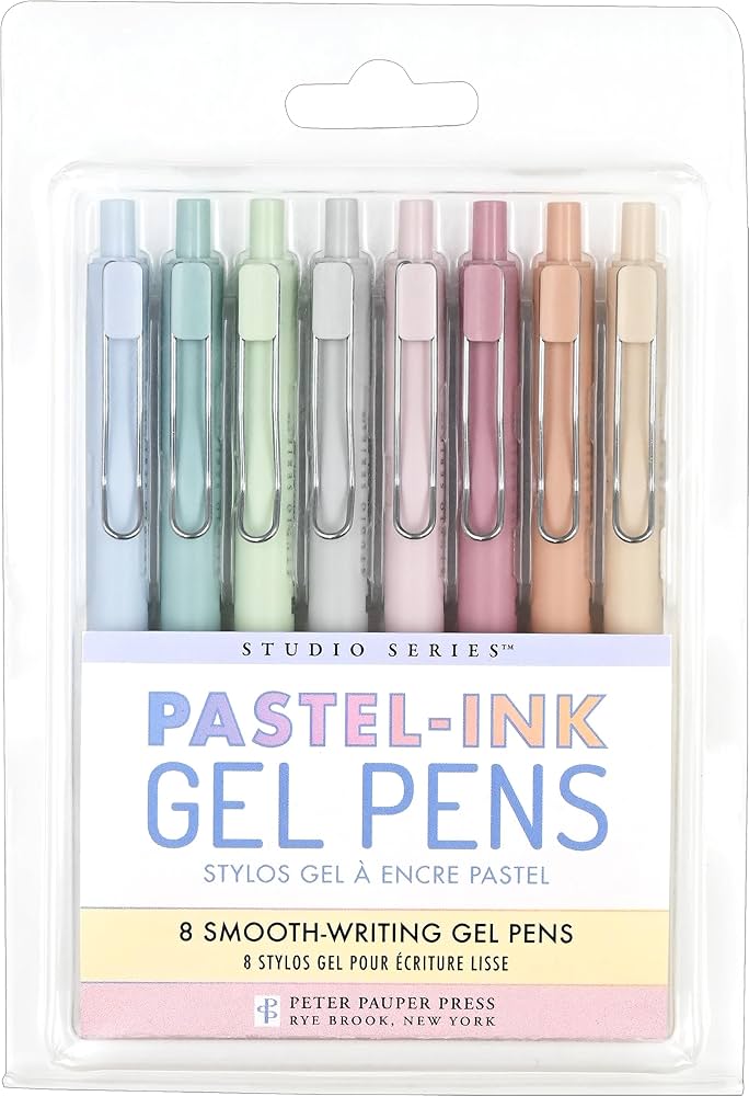 Pastel-Ink Gel Pens (8) 40 CW-15150