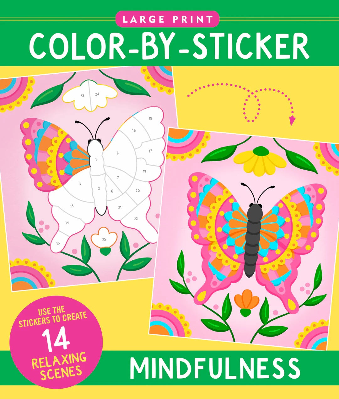 Mindfulness Large Print Color-By-Sticker by Peter Pauper Press 20 CW-15170_87c59ec3-cace-41e1-a577-d5d13c81dca9
