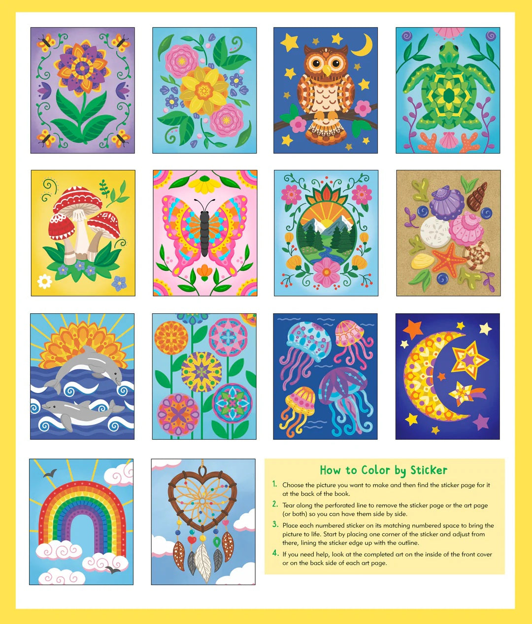 Mindfulness Large Print Color-By-Sticker by Peter Pauper Press 20 CW-15170_8a3c6b0c-eaf9-46bd-a3dc-e4f28af25fb9