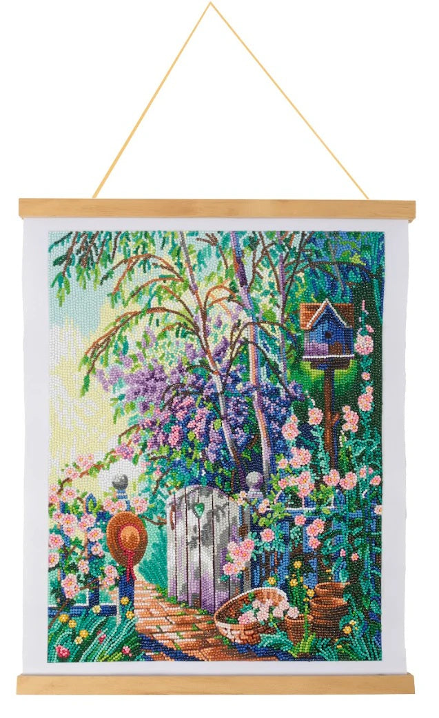 GARDEN STROLL CRYSTAL ART SCROLL KIT 30 CW-15202