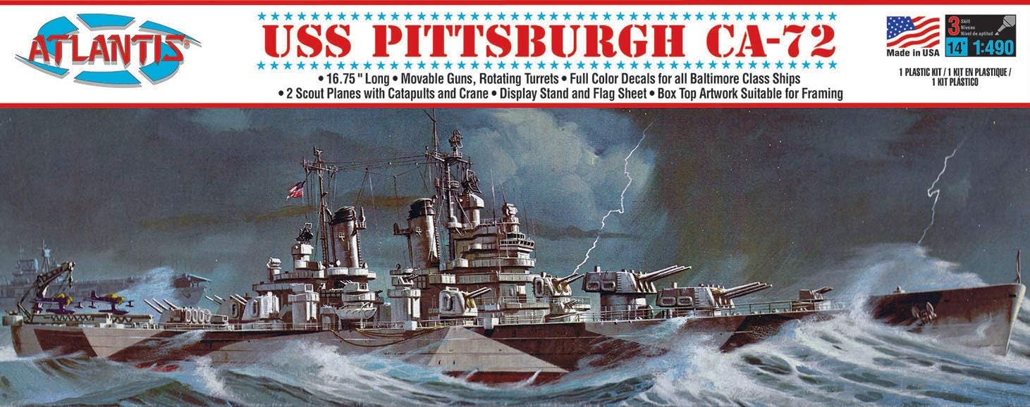 Uss Pittsburgh Ca-72 Heavy Cruiser Model 1/490 31 CW-15343_e69a4657-7792-4648-928c-a873344527b7