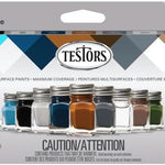 Camo Flat Enamel Paint Set (9) Testors 31 CW-15348_ead130d8-a5ad-458f-a91c-e890af7b018e