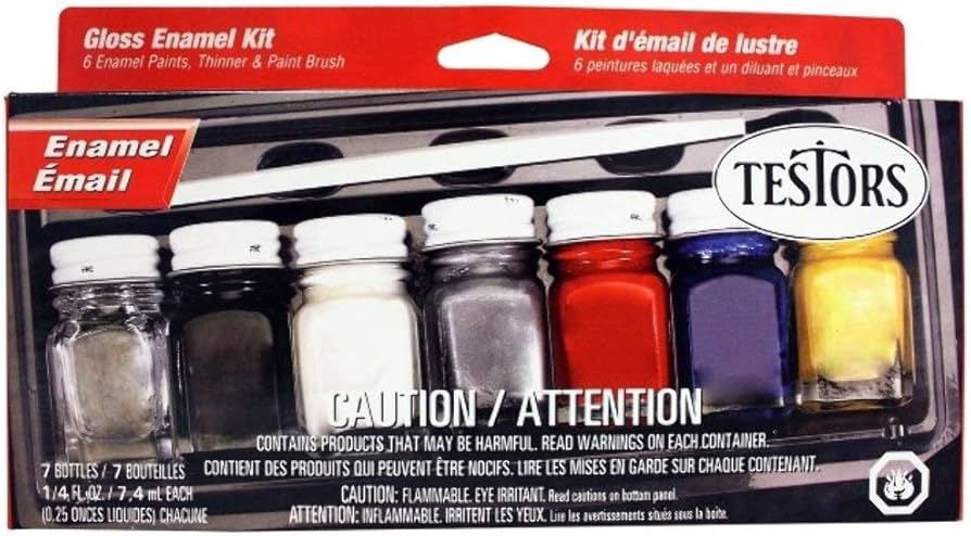 Household Colors Enamel Kit (6) Testors 31 CW-15351