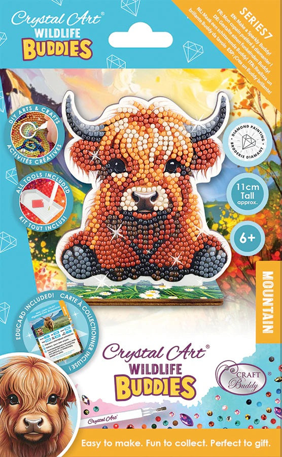 Highland Cow Crystal Art Buddy 30 CW-15364