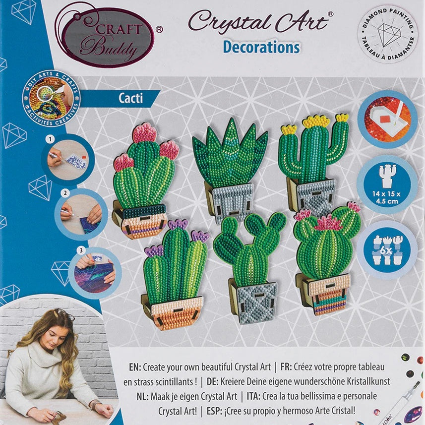 Cacti Set Crystal Art 30 CW-15370