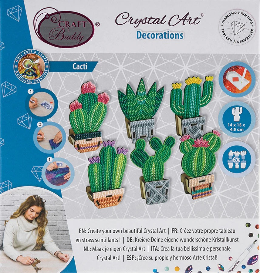 Cacti Set Crystal Art 30 CW-15370