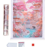 Cherry Blossom Bliss Crystal Art Scroll Kit 30 CW-15371_1