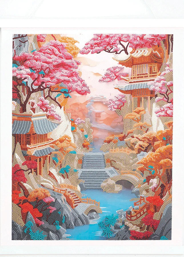 Cherry Blossom Bliss Crystal Art Scroll Kit 30 CW-15371_2