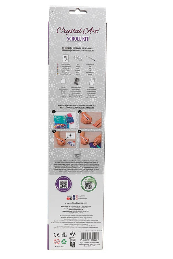 Cherry Blossom Bliss Crystal Art Scroll Kit 30 CW-15371_3