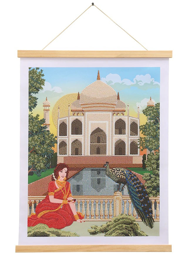 Taj Mahal Crystal Art Scroll Kit 30 CW-15374