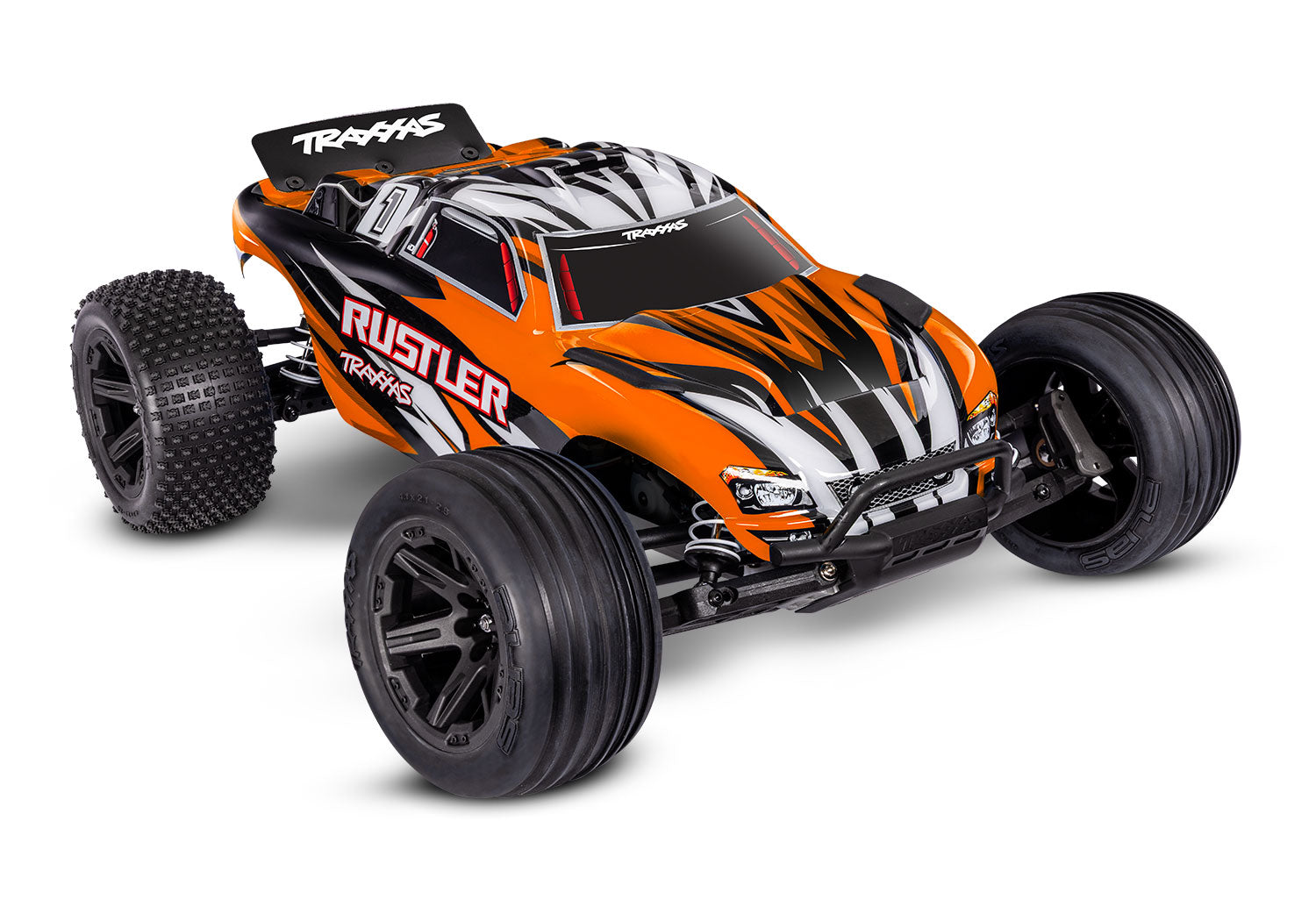 Traxxas Ruster 2WD XL-5 RC Vehicle w/ Battery (1/10) - Orange (37254-8-ORNGX) 31 CW-15474