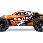 Traxxas Ruster 2WD XL-5 RC Vehicle w/ Battery (1/10) - Orange (37254-8-ORNGX) 31 CW-15474_1