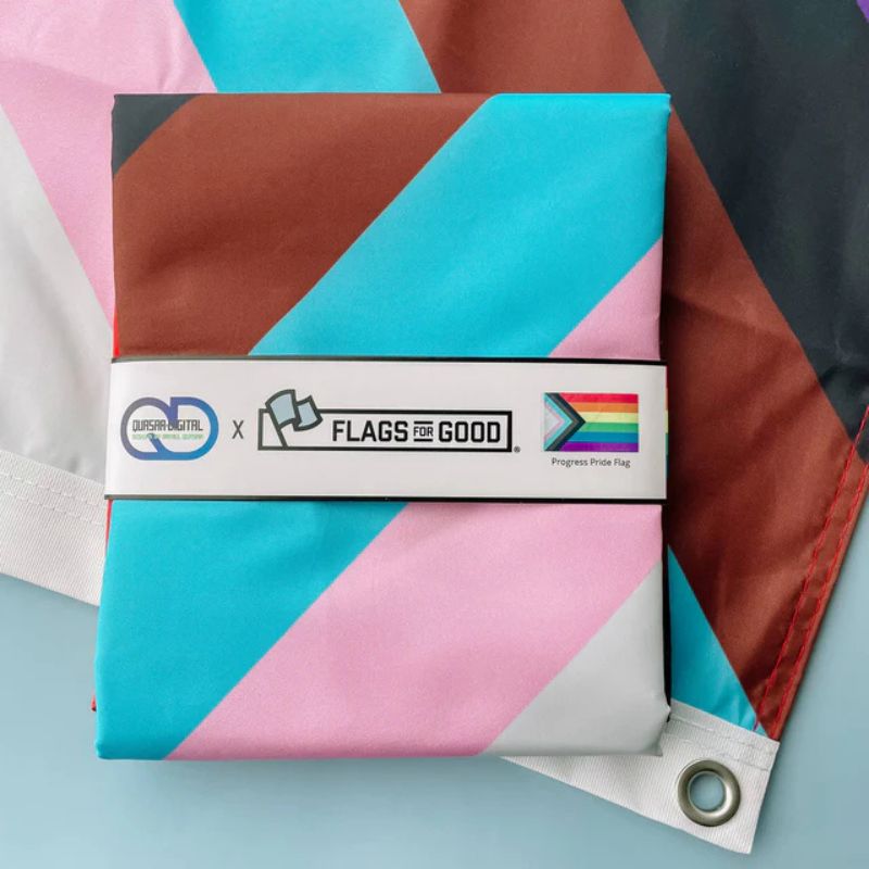 3' X 5' Progress Pride Flag Double-sided With Grommets 50 CW-15484_1
