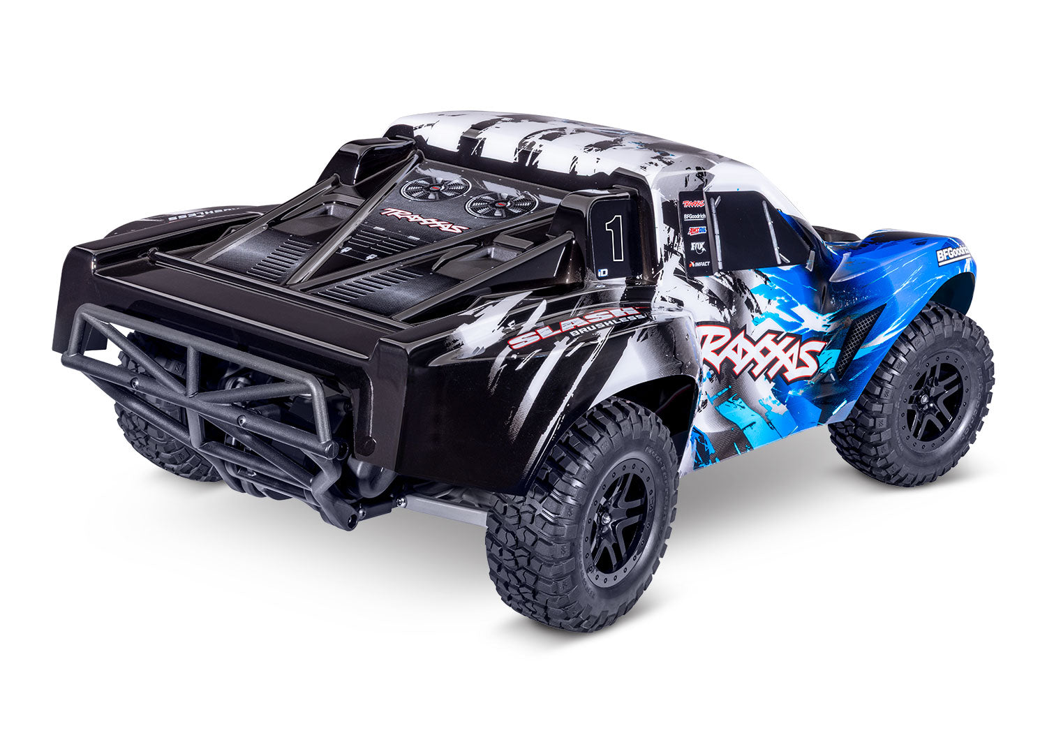 Traxxas Slash 2WD Brushless RC Vehicle (1/10) - 58434-4-BLUE 31 CW-15512_1