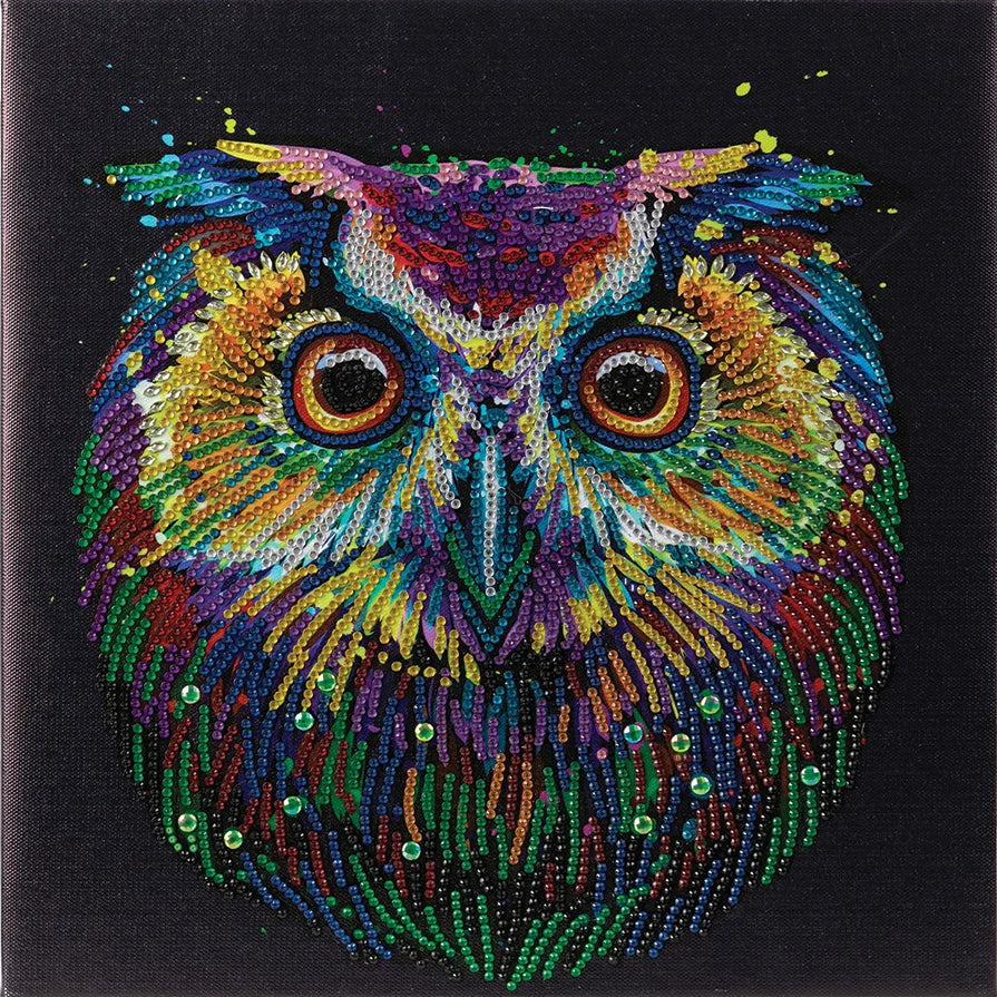 NOCTURNAL WONDER MEDIUM CRYSTAL ART MOUNTED KIT (11.8" X 11.8") 30 CW-15551