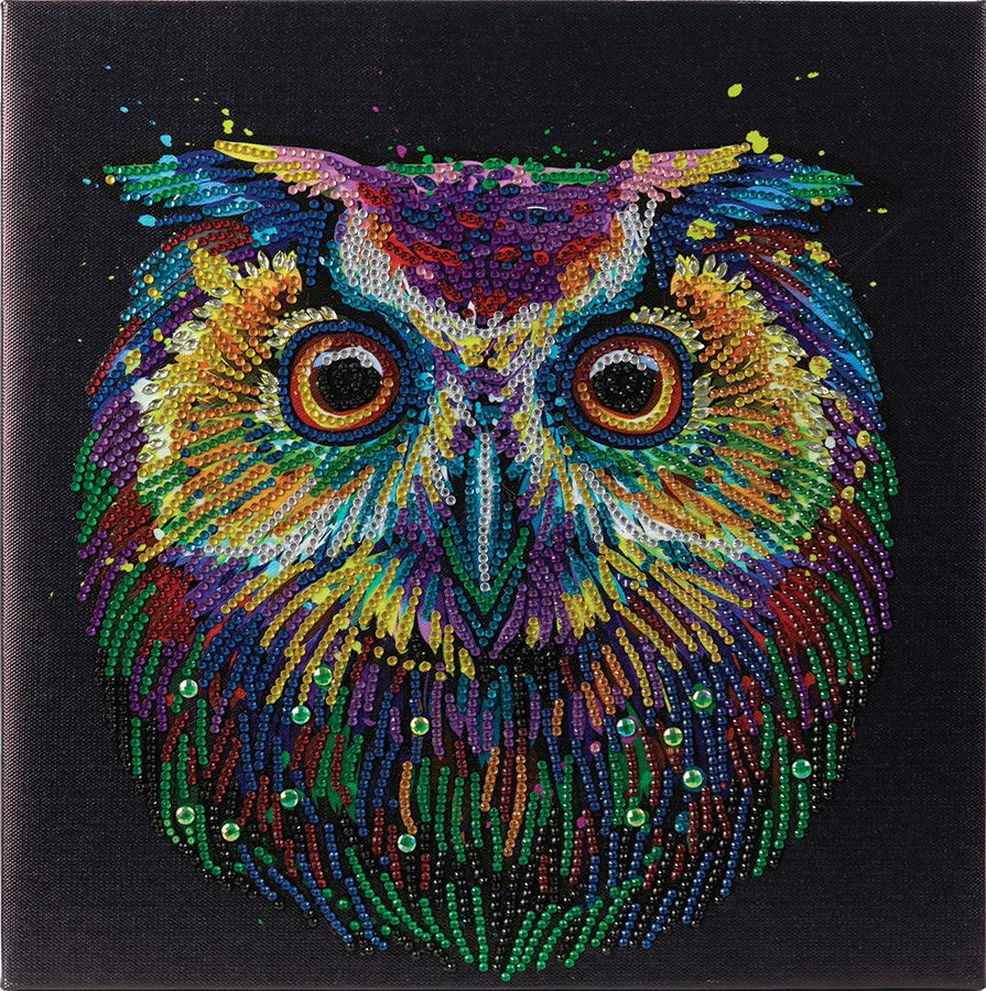 NOCTURNAL WONDER MEDIUM CRYSTAL ART MOUNTED KIT (11.8" X 11.8") 30 CW-15551
