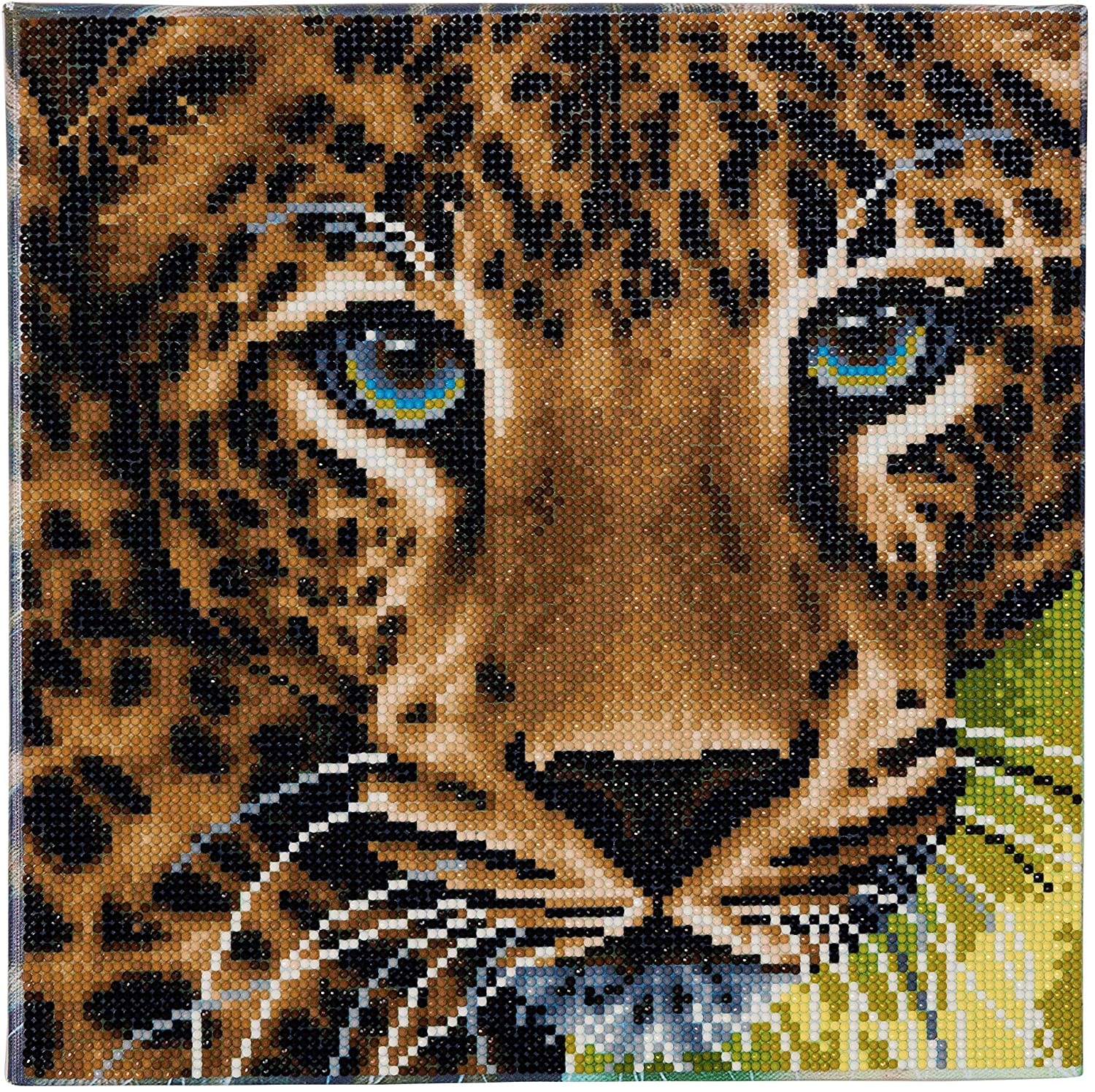 LEOPARD MEDIUM CRYSTAL ART MOUNTED KIT (11.8" X 11.8") 30 CW-15554