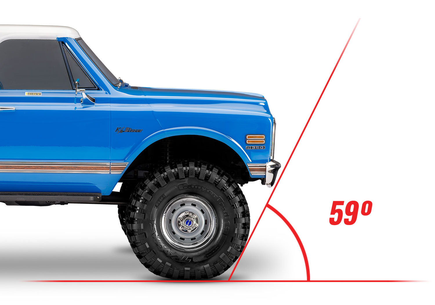 Traxxas TRX-4 Chevrolet Blazer RC Vehicle with Interior (1/10) - Blue (91076-4-BLUE) 31 CW-15696_14