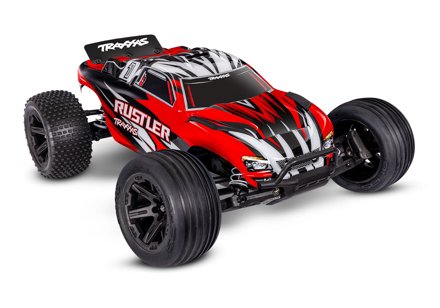 Traxxas Ruster 2WD XL-5 RC Vehicle w/ Battery (1/10) - 37254-8-REDX 31 CW-15701