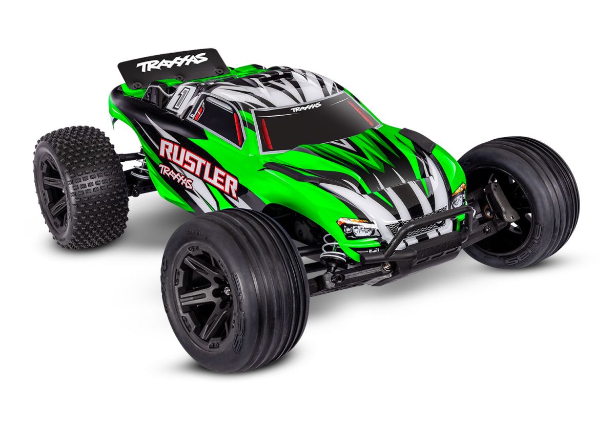 Traxxas Ruster 2WD XL-5 RC Vehicle w/ Battery (1/10) - 37254-8-GRNX 31 CW-15702
