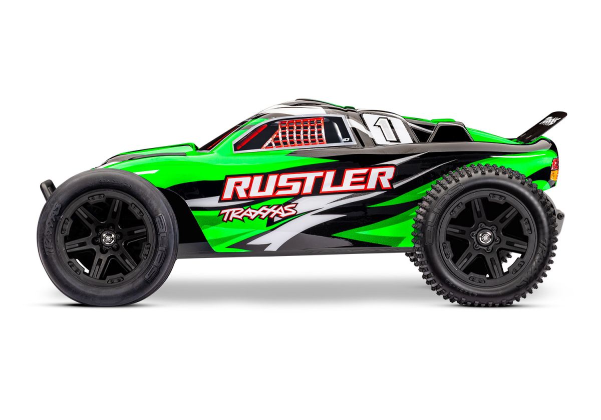 Traxxas Ruster 2WD XL-5 RC Vehicle w/ Battery (1/10) - 37254-8-GRNX 31 CW-15702_1