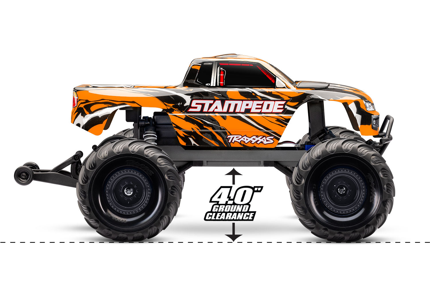 Traxxas Stampede 2WD XL-5 RC Vehicle W/ Battery (1/10) - Orange (36254-8-ORNG) 31 CW-15703_5